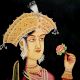 Handmade Canvas Painting Of Mughal Empress Nur-Jahan