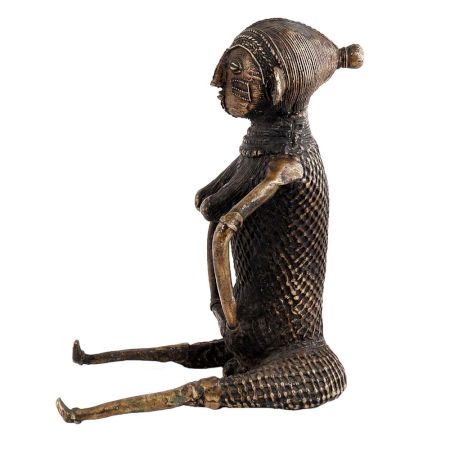 Fine Tribal Sitting Female Figure