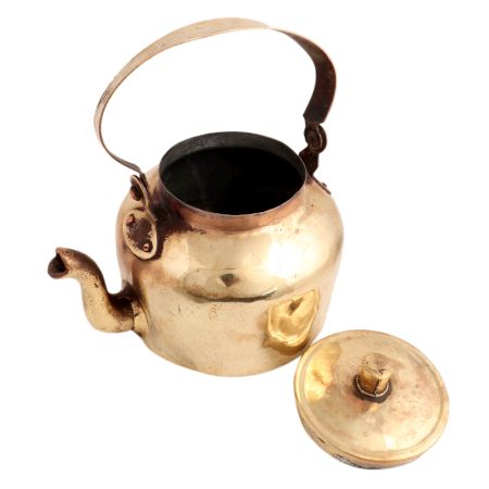 Handmade Brown Copper Kettle Tea Pot