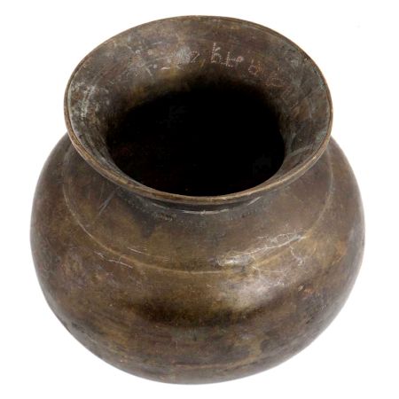 Handmade Simple Black Brass Water Pot Lota