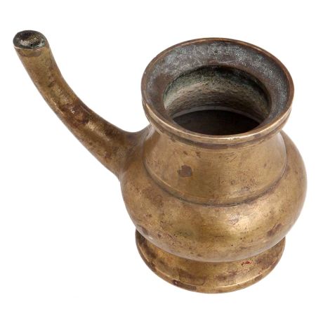 Handmade Traditional Golden Brass Kindi Pot