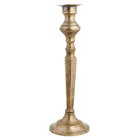 Handmade Aged Gold Brass Pedestal Candle Holder