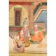 Handmade Mughal Canvas painting Of Royal Beloveds