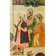 Handmade Canvas Painting Of Mughal Harem Love Scene