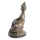 Handmade Antique Black Finish Brass Meditating Buddha Statue