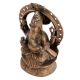 Handmade Antique Gold Brass Ganapati Statue With Arch