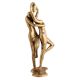 Handmade Golden Brass Couple Love Caress Figurine