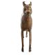Handmade Antique Golden Brass Standing Dog Statue