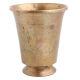 Handmade Antique Brass Metal Glass Tumbler With Round Bottom