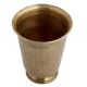 Handmade Bronze Finish Brass Glass With Round Base