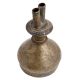 Handmade Antique Brass Dual Funnel Hookah Base