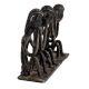 Handmade Black Brass Three Wise Monkey Figurine
