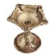 Handmade Golden Brown Brass Five Face Diya Oil Lamp Or Diya