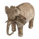 Handmade White Brass Engraved Elephant Decoration Statue