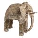 Hand made White Brass Elephant With Tribal Engraved Design