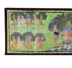 Pichwai Painting Lord Krishna With Gopies