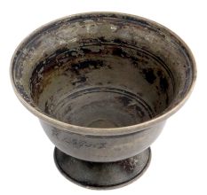 Handmade Black Brass Punch Bowl Or Serving Cup
