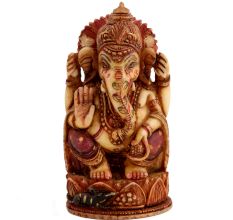 Ganesh Hand-painted Handmade Statue For Health And Prosperity