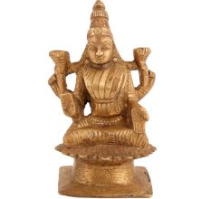 Holy Goddess Parvati Statue In Brass