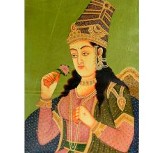 Handmade Mughal Painting of Mughal Empress Mumtaz Mahal