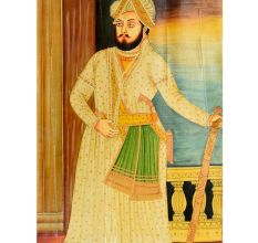 Handmade Multicolor Painting Of Hindu Maharaja