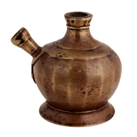 Handmade Brown Brass Munhall Style Hookah Base Pot