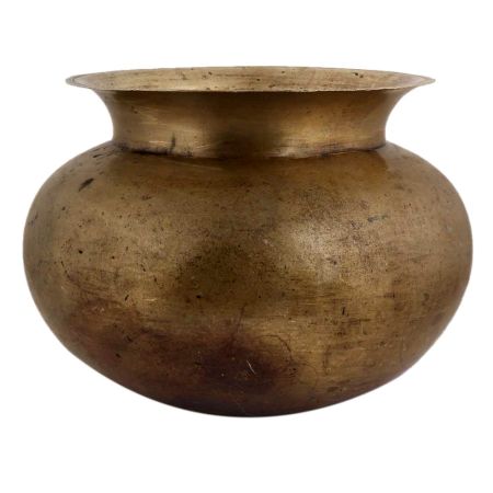 Brass Antique Pot Plain For Home Improvement
