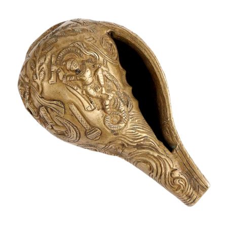 Holy Shell Carved Figure For Home Decor