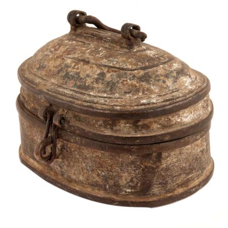 Old-style Brass Container For Storing Knickknacks