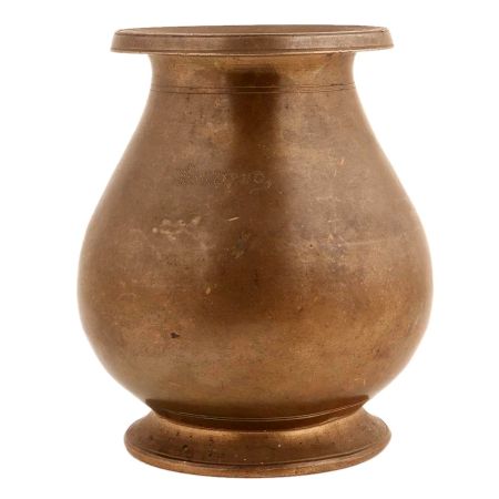 Handmade  Brown Brass Ritual Lota From Kerala