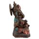Handcrafted Multicolored Brass Sitting Lord Ganesha Statue