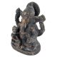 Handmade Black Brass Ganesha Statue In Sitting Posture