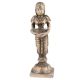 Handmade Multicolored Brass Dancing Lady With Diya Statue