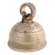 Handmade Tan Brown Brass Temple Bell Hindu Pooja Accessory