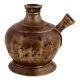 Handmade Brown Brass Munhall Style Hookah Base Pot