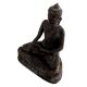 Handmade Black Brass Sitting Buddha Statue in Meditation