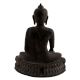 Handmade Black Brass Sitting Buddha Statue in Meditation