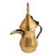 Handcrafted Golden Brass Dallah Coffee Pot