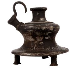 Handmade Black Brass Traditional Hookah Base Or Pot