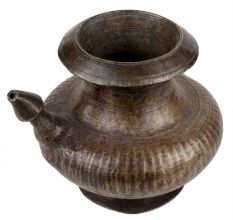 Handmade Oxidized Brass Karwa Lota Or Pot