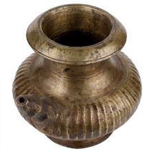 Handmade Brown Brass Water Pot For Storing And Serving Water
