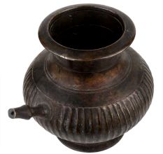 Handmade Oxidized Brass Water Pot or Container With Spout
