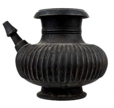 Handmade Black Brass Holy Water Pot