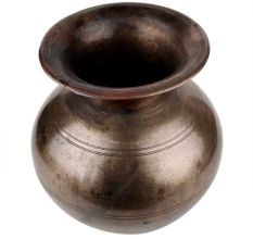 Handmade Dark Finish Brass kalash Pot
