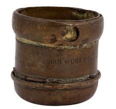 Handmade Brown Brass Seer Measurng Cup