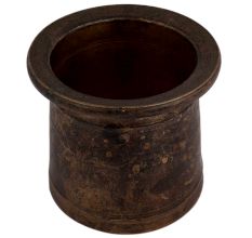 Handmade Brown Brass Panchpatra Holy Water Cup Vessel
