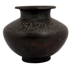 Handmade Black Brass Water Pot Or Lota