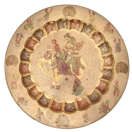 Elephant Embellished Decorative Tray For Everyday Decor