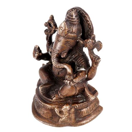 Decorative Ganesha Statue With Intricate Detailing