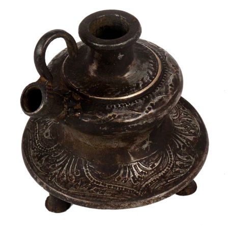 Handmade Black Brass Traditional Hookah Base Or Pot